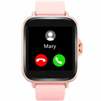 Preview: Bluetooth smartwatch 1.44“: fitness tracker with heart rate monitoring, sleep tracking, call function & full touch display, pink fitness watch