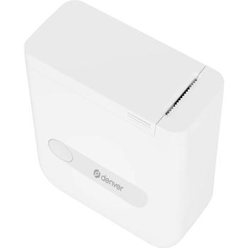 Preview: Mobiler Mini Bluetooth Thermodrucker Weiss: Etikettendrucker, kompakter Label Printer für CH12506 Etiketten 1,5 x 4,0 cm, AiYin-App - inkl. 4 Rollen 