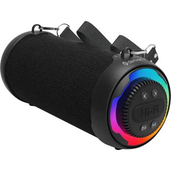 Haut-parleur Bluetooth 100W avec changement de couleur LED RGB, fonction TWS, BT 5.4 moderne, entrée USB, SD & AUX, haut-parleur de fête mobile, batterie 4h, noir