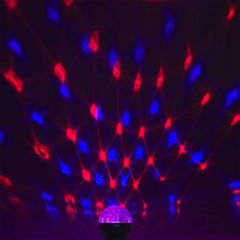 Preview: Discolicht mit Bluetooth Lautsprecher, 2x3W Stereo Sound, 3 Licht-Modi, Ton-zu-Licht Funktion, Partylicht mit AUX-Eingang