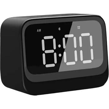 Preview: Digital alarm clock with Bluetooth 5.3 speaker, dual alarm and dimmable LCD display, modern bedside alarm clock in black