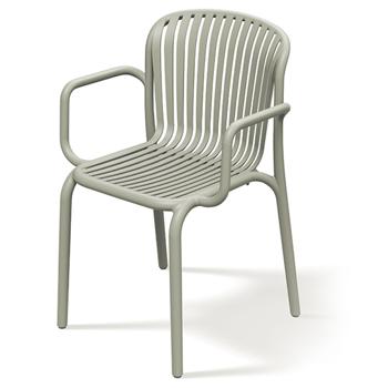 Preview: Gartenmöbel-Set, Beige: 2 bequeme Stühle & ein stabiler Beistelltisch - modernes Balkon-Set, wetterfest, leicht & ergonomisch für draussen