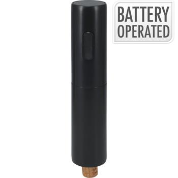 Preview: Elektrischer Weinöffner in Schwarz, automatischer Korkenzieher für Weinliebhaber, modernes Design für Küche und Bar