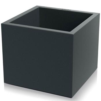 Preview: Blumentopf Quadratisch 47cm in Anthrazit, Pflanzkasten 51L aus Kunststoff für Innen & Aussen, Frostsicher & UV-Beständig, Leichtgewicht