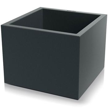 Preview: Blumentopf Quadratisch 58cm in Anthrazit, Pflanzkasten 91L aus Kunststoff für Innen & Aussen, Frostsicher & UV-Beständig, Leichtgewicht