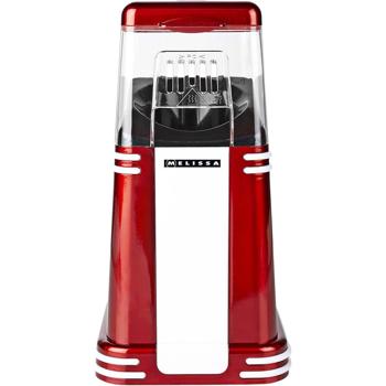 Preview: Vintage Popcorn Maker, red-white, hot air – retro design for quick, low-fat popcorn at home
