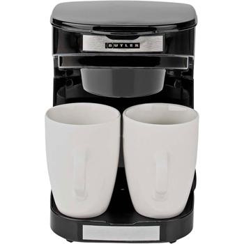 Preview: Compact filter coffee machine with auto shut‑off, incl. 2 cups – ideal for home & office, aromatic coffee enjoyment, 450 W, space‑saving