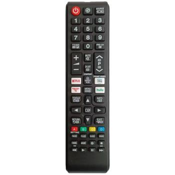 Replacement remote control for Samsung TV - Compatible with all Samsung Smart TVs - Ready to use immediately without programming, TV remote