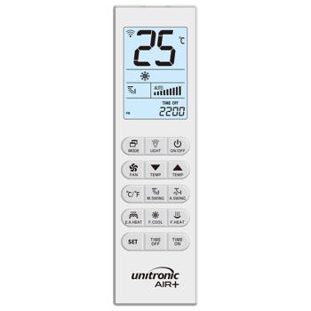 Universal remote control for air conditioners, LCD backlight, timer, hotel function with lock, replacement remote for all common AC brands