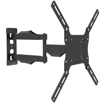 Stable swivelling & tilting TV wall mount, universal for 26–42 inch TVs – flexible wall distance up to 50 cm, max. 30 kg, black