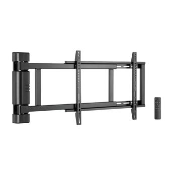 Support TV mural motorisé pour écrans plats de 32 à 80 pouces jusqu’à 50 kg, pivotement électrique 170 degrés, app & télécommande, VESA jusqu’à 600x400
