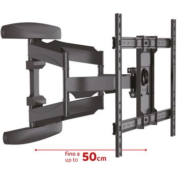 Preview: Robust 40–80 inch TV wall mount, swivelling & tilting – universal premium bracket for secure hold & perfect home cinema experience