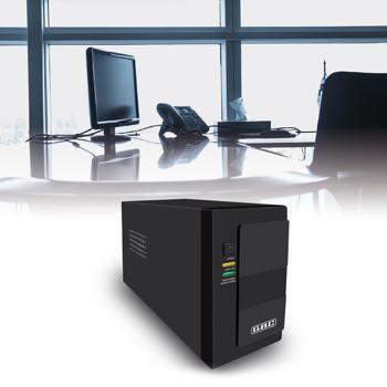 UPS Uninterruptible Power Supply 1200VA 720W, AVR voltage regulator, 2x IEC, 12V 9Ah battery, backup for PC router IT, 2–6 ms response time