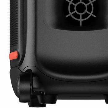 Preview: Bluetooth-Partylautsprecher 200W RMS: Musikbox mit LED-Lichtshow, TWS, Akku, Rollen, Mikrofon & Fernbedienung - IPX4 Spritzwasserschutz