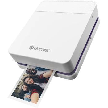 Preview: Mobile Bluetooth colour printer – portable mini photo printer for photos, stickers & tattoos, incl. battery & app, for iOS & Android, white