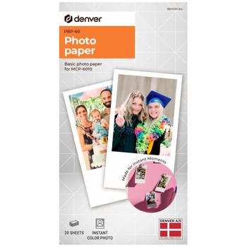High-quality photo paper set for CH12512 Bluetooth printer – 20 sheets of photo paper for brilliant colour prints