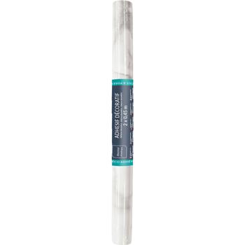 Preview: Hochwertige Klebefolie Weisser Marmor – Moderne Dekofolie, selbstklebend, 45cmx200cm