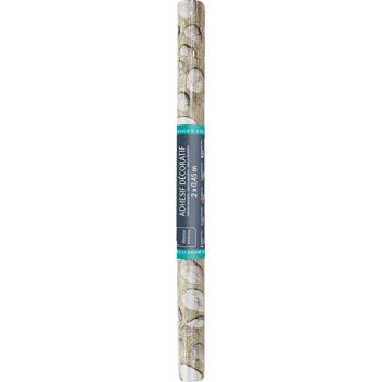 Preview: Moderne Klebefolie mit Kieselsteinmuster, grau – Hochwertige Dekofolie, selbstklebend, 45cmx200cm