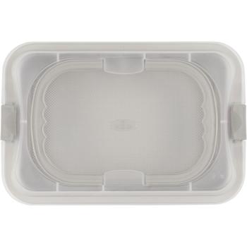 Preview: Arrostoio con coperchio 36,5 x 24,5 cm – Pirofila antiaderente in acciaio al carbonio, resistente al forno fino a 220 °C, ideale per forno e trasporto