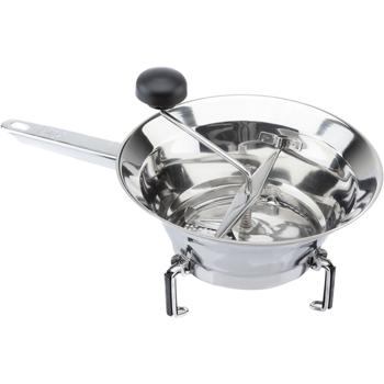 Preview: Profi-Passiermühle mit 3 Sieben aus Edelstahl für Gastronomie & Küche - Hochwertiges Passiergerät für Gemüse, Püree, Saucen