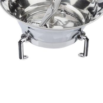 Preview: Profi-Passiermühle mit 3 Sieben aus Edelstahl für Gastronomie & Küche - Hochwertiges Passiergerät für Gemüse, Püree, Saucen