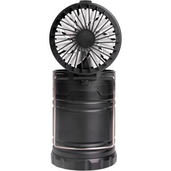 Preview: Lampada da campeggio 2 in 1 & ventilatore – luce COB intensa & refrigerio per tenda, outdoor & trekking – compatta & a batteria