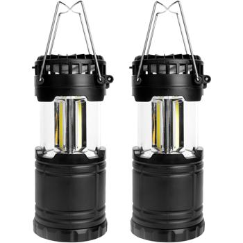 Preview: Set of 2 2‑in‑1 camping lamp & fan – bright COB light & cooling for tent, outdoor & hiking – compact & battery‑operated