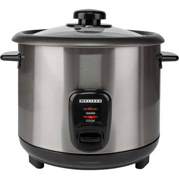 Preview: Cuiseur à riz en inox design avec fonction maintien au chaud, 1,5 litre, 500 W, noir - argenté, revêtement antiadhésif, pour jusqu’à 8 portions de riz délicieux