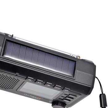 Preview: Affidabile radio solare a manovella DAB+ FM d’emergenza con powerbank, torcia & Bluetooth: radio robusta per campeggio & situazioni di crisi