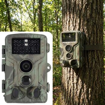 Robuste 4K Ultra HD Wildkamera mit 50MP, 0,2s Auslösezeit & IP65 Schutz - Fotofalle mit 20m PIR-Erfassung & IR-Nachtsicht für Garten & Jagd