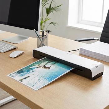 Preview: Plastificatrice professionale per formato A3 & A4 e buste A3 trasparenti per plastificazione, 100 pezzi – protezione premium per documenti e menù