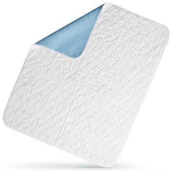 Preview: Washable incontinence pad 75 x 90 cm – 5-layer boil-proof bed protection pad, waterproof hospital underpad made of soft velour, washable at 95 degrees