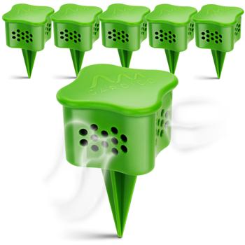 Diffuseurs anti-limaces efficaces pour massifs, lot de 6 : protection biologique à base de café, barrière anti-limaces ingénieuse pour le jardin
