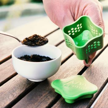 Preview: Diffuseurs anti-limaces efficaces pour massifs, lot de 6 : protection biologique à base de café, barrière anti-limaces ingénieuse pour le jardin