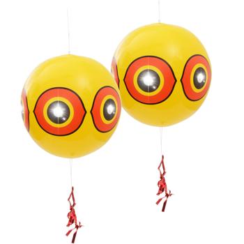 Ballon effaroucheur d’oiseaux lot de 2 : protection efficace contre oiseaux et hérons pour jardin, étang, balcon et arbres – Protection flexible