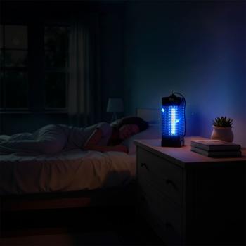 Preview: Destructeur d’insectes volants 50 m² LED – Lampe UV anti‑moustiques et anti‑insectes efficace pour l’intérieur – Destructeur d’insectes 900 V sûr