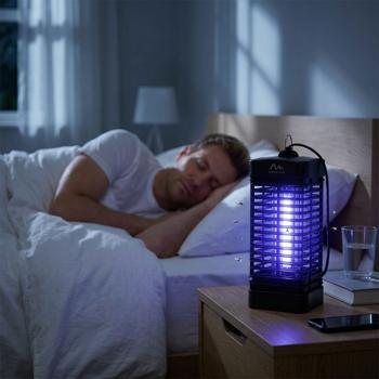 Preview: Destructeur d’insectes volants 50 m² LED – Lampe UV anti‑moustiques et anti‑insectes efficace pour l’intérieur – Destructeur d’insectes 900 V sûr