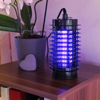 Preview: Lampe anti-moustiques UV LED efficace et piège à mouches pour pièces jusqu’à 25 m² – piège électrique compact pour insectes pour la maison