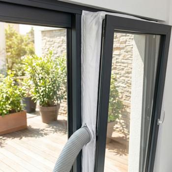 Guarnizione finestra XXL per climatizzatori mobili 600 cm - guarnizione universale per finestra e porta per tubo climatizzatore, montaggio senza forare