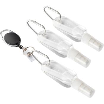 Wasp repellent spray bottle set of 3 with carabiner & 65 cm retractable clip – natural wasp deterrence without chemicals using water for on the go
