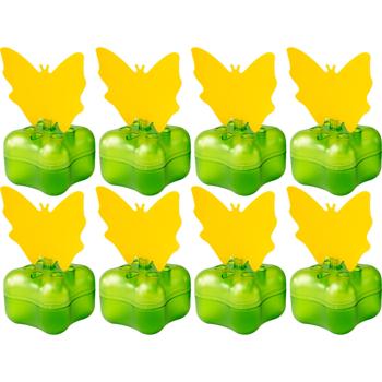 Piège efficace à moucherons des fruits, set de 8 – piège discret à mouches des fruits pour la corbeille de fruits, petit piège à insectes contre les mouches dans la cuisine
