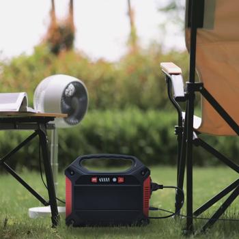 Preview: Centrale elettrica portatile e generatore solare, 155 Wh, 180 Watt, batteria da 230 V e 12 V, luce, USB, viaggio, campeggio, alimentazione di emergenza