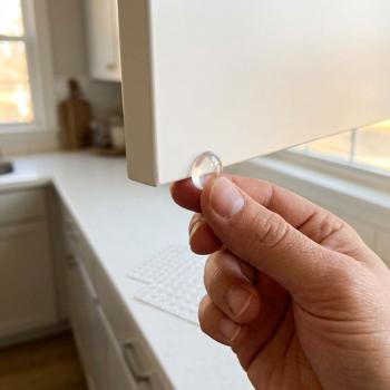 Preview: Set de 46 butées en caoutchouc – Butées transparentes autocollantes en 3 tailles (8 mm, 12 mm, 18 mm) – Idéal comme butée de porte et protection des meubles à la maison