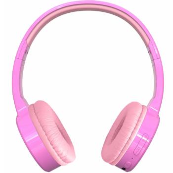 Preview: Kids Bluetooth headphones wireless, pink: robust headset with microphone & 85 dB hearing protection for school, learning & gaming – safe & comfortable