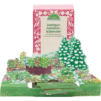 Preview: Seed Advent Calendar Winter Landscape – 24 surprises with vegetable, herb & flower seeds – Gift for gardeners & hobby gardeners