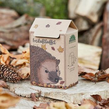 Preview: Buffet en plein air pour hérissons – station de nourrissage complète pour hérissons – nourriture pour hérissons avec insectes, adaptée à l’espèce – boîte sans plastique, Made in Germany