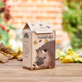 Buffet en plein air pour hérissons – station de nourrissage complète pour hérissons – nourriture pour hérissons avec insectes, adaptée à l’espèce – boîte sans plastique, Made in Germany