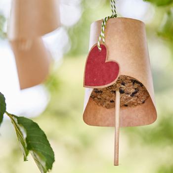 Preview: Leckerbissen Wildtierwelt kit – DIY set with 3 feeder bells for children – winter feeding stations for wild birds with coconut fat
