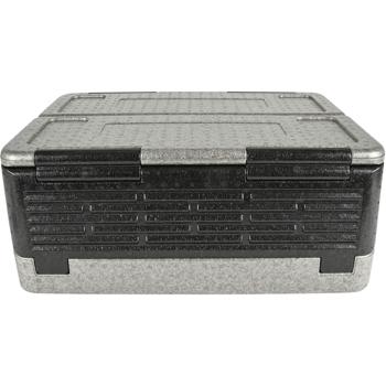 Preview: Thermobox multifonction 40 L : boîte isotherme pratique pour froid et chaud pour restauration, service de livraison, camping & pique-nique, pliable – transport sécurisé
