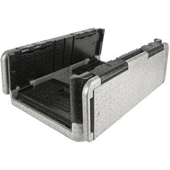 Preview: Thermobox multifonction 40 L : boîte isotherme pratique pour froid et chaud pour restauration, service de livraison, camping & pique-nique, pliable – transport sécurisé